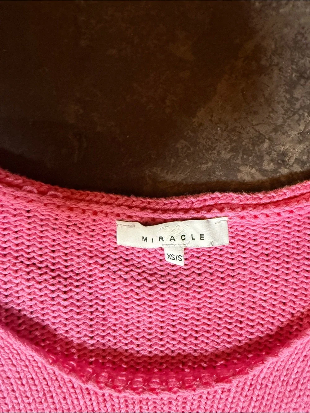 Miracle Pink Sweater with Red Heart Intarsia